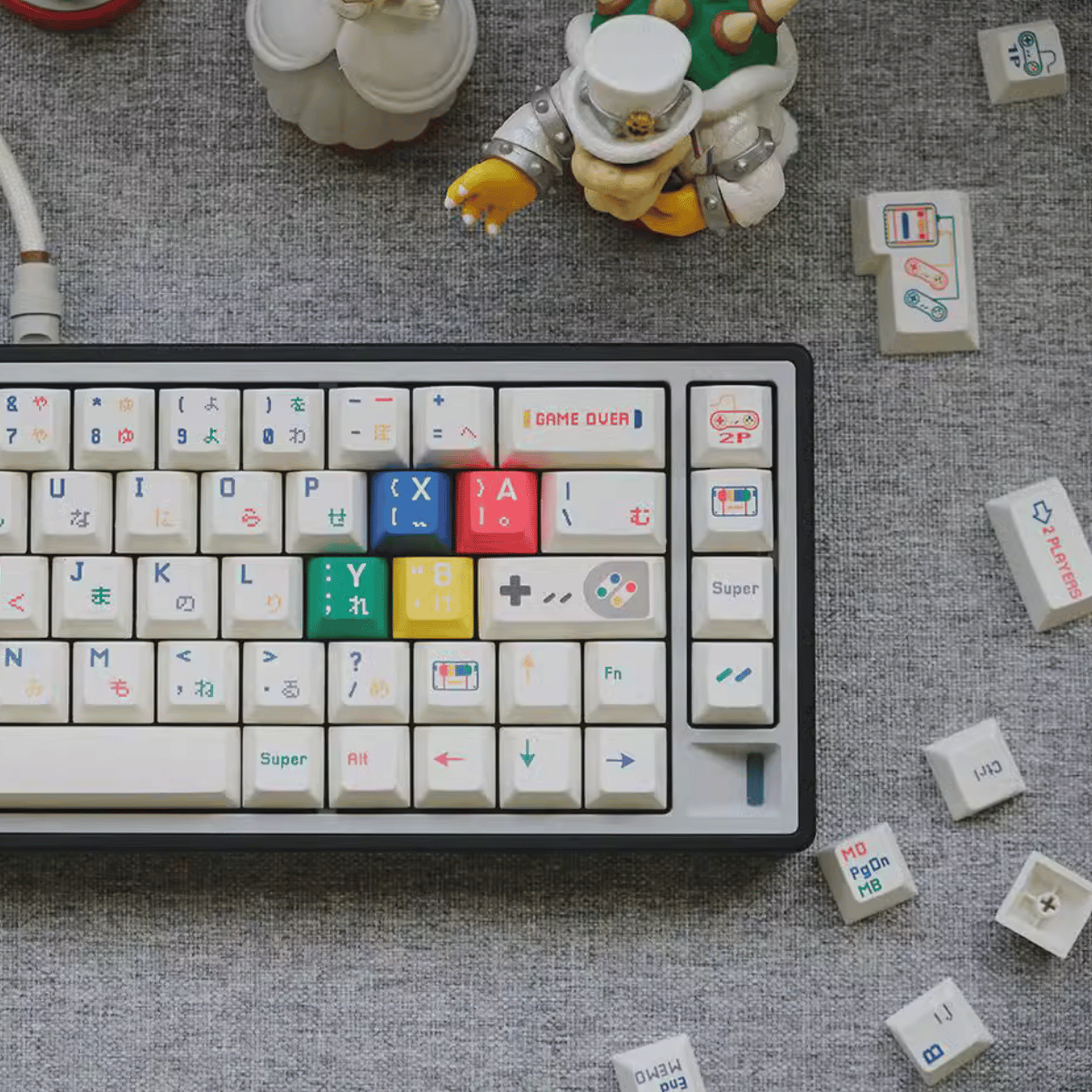 Keycap NDN Retro Game PBT Dye-sub Cherry Profile