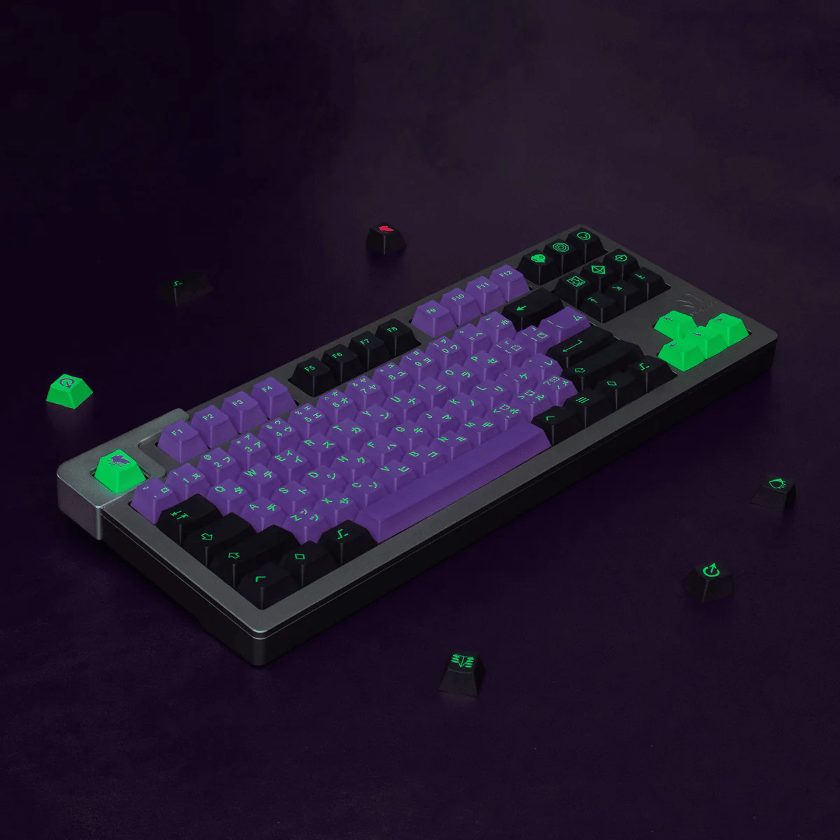 Keycap CMK PBT Eva Mecha-01 PBT Dye-sub Cherry Profile