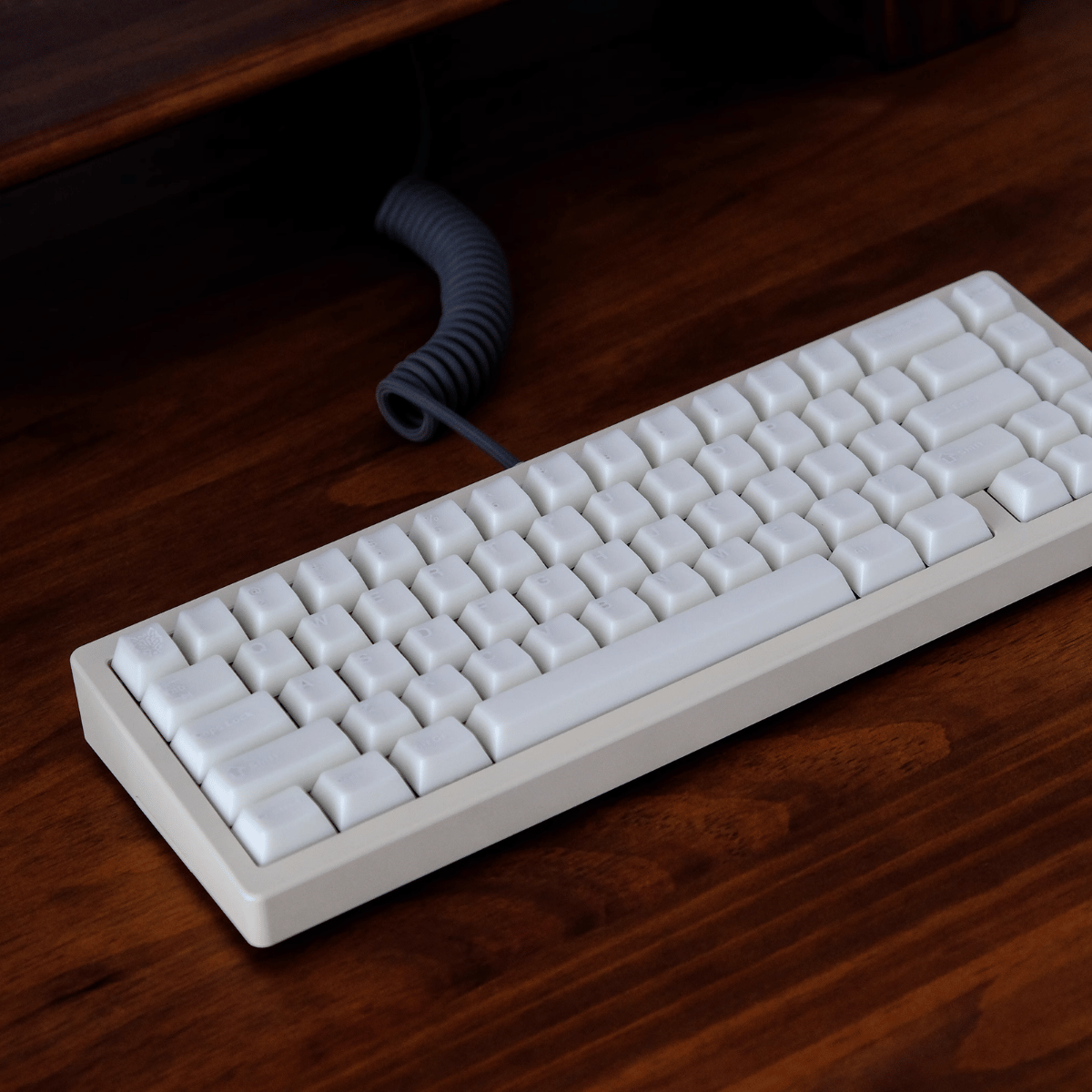 Keycap Aifei ABS Semi-transparent Marble White ABS Double-shot Cherry Profile