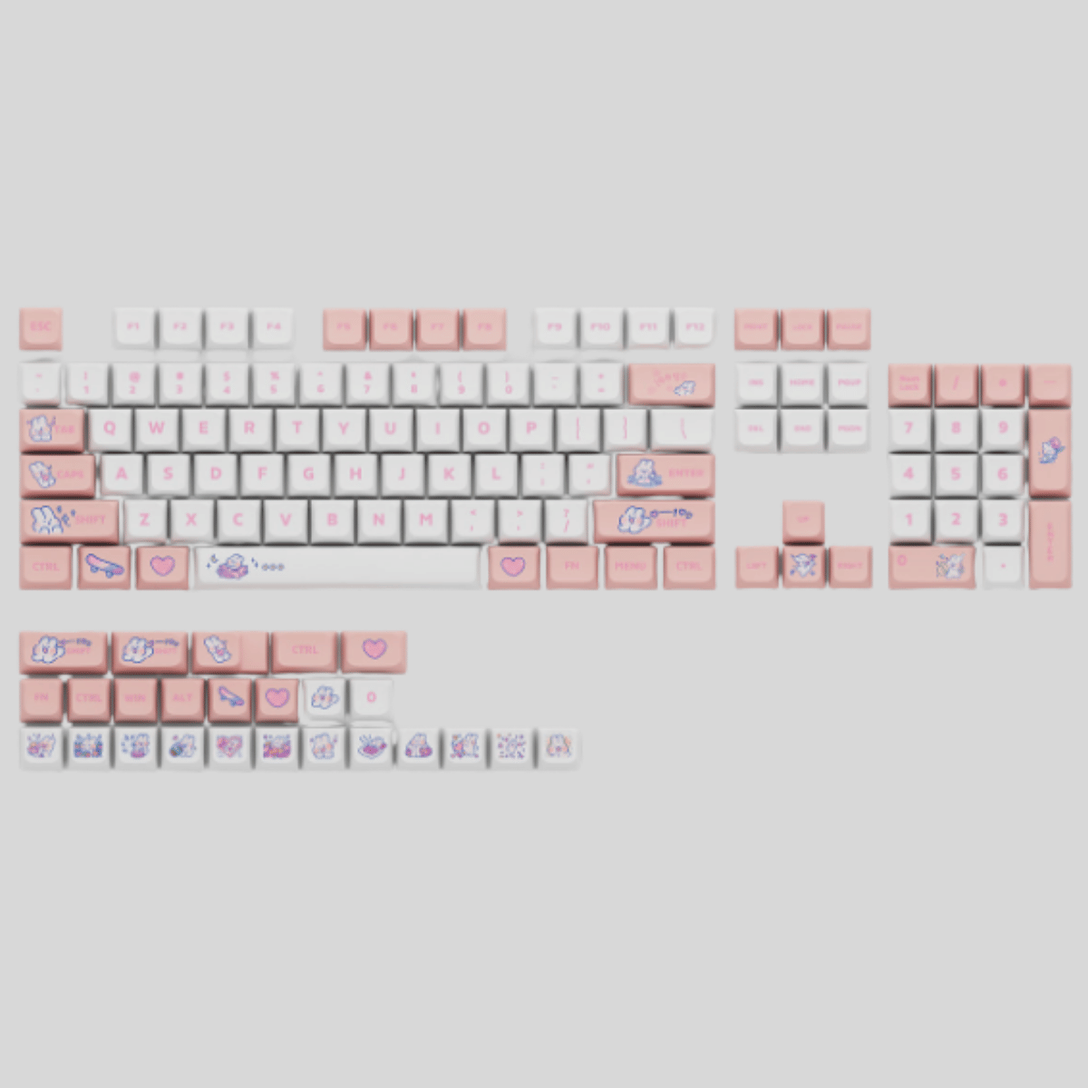 Keycap XDA PBT Steam Rabbit