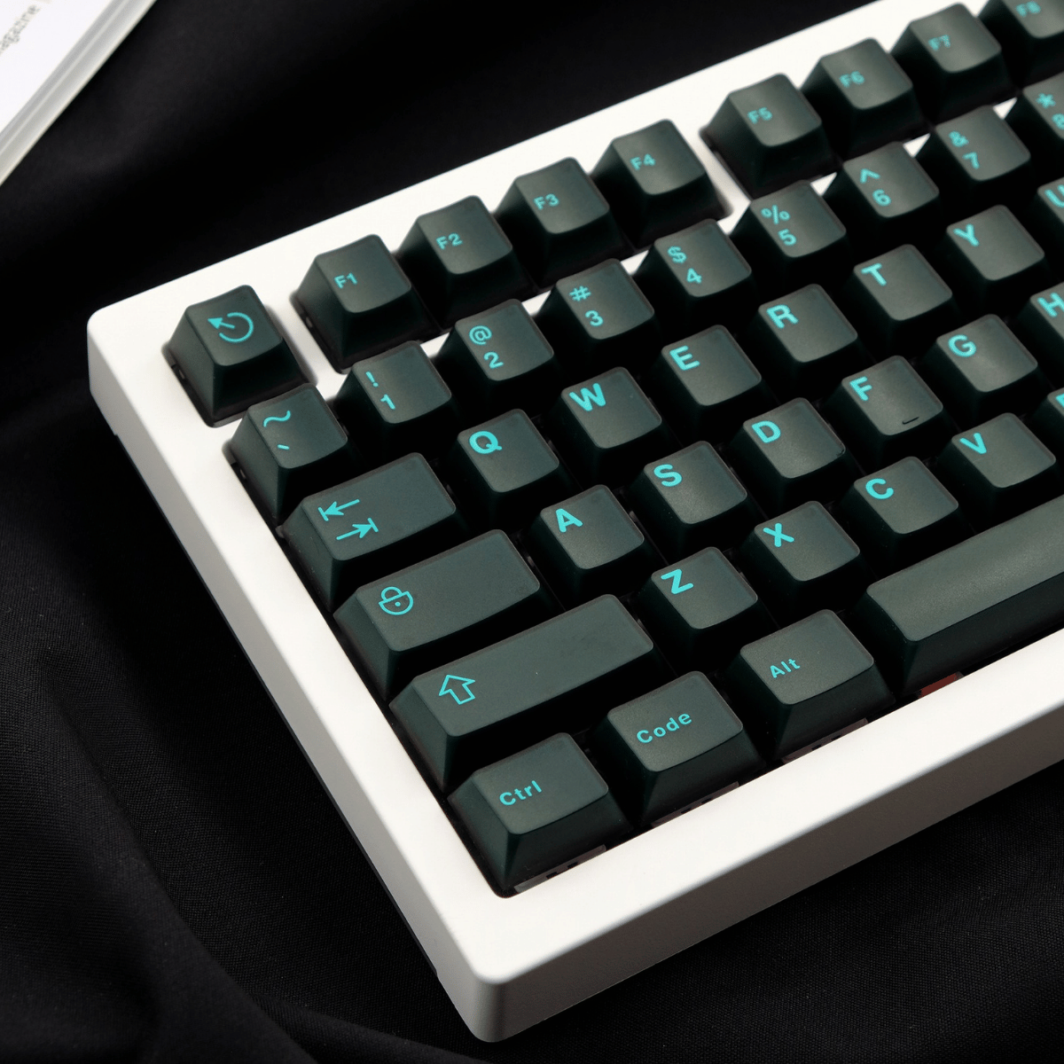 Keycap Aifei ABS Semi-transparent Blue Cyan ABS Double-shot Cherry Profile