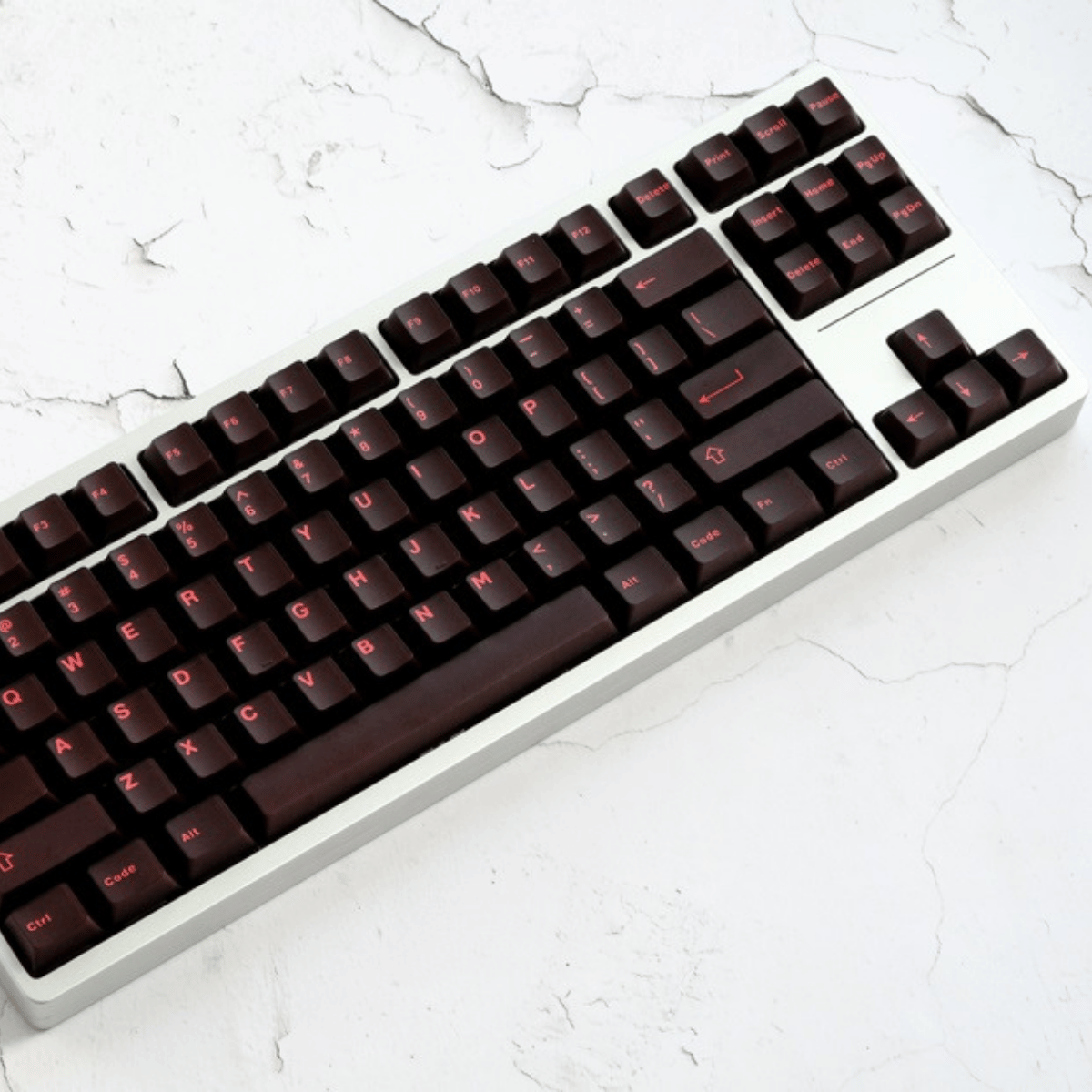 Keycap Aifei ABS Semi-transparent Red Neon ABS Double-shot Cherry Profile