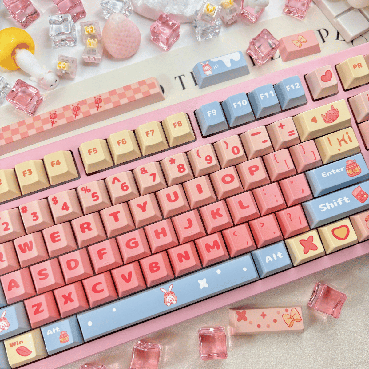 Keycap Lovely Bunny PBT Dye-sub Cherry Profile