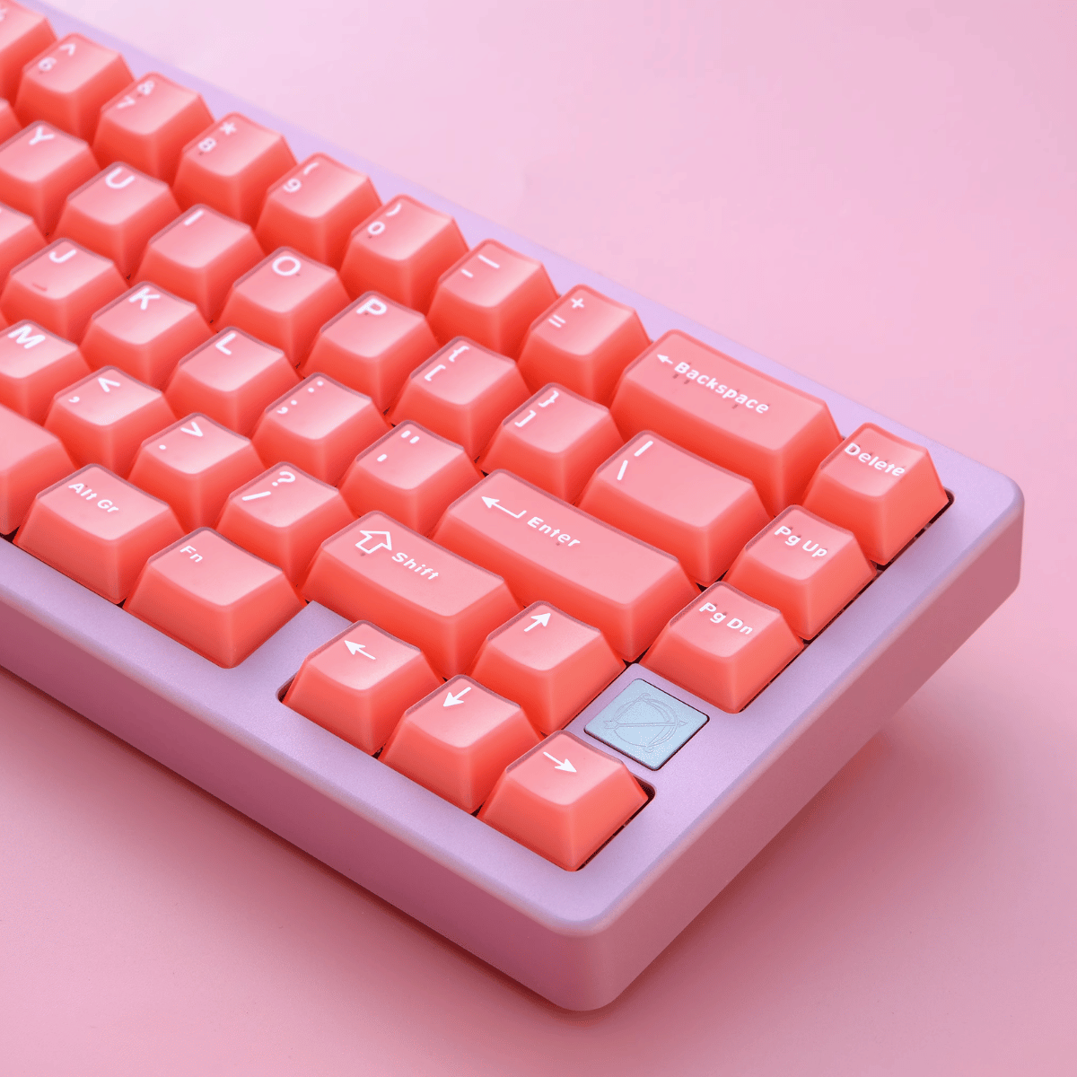 Keycap Aifei Semi-transparent Orange Red ABS Double-shot Cherry Profile