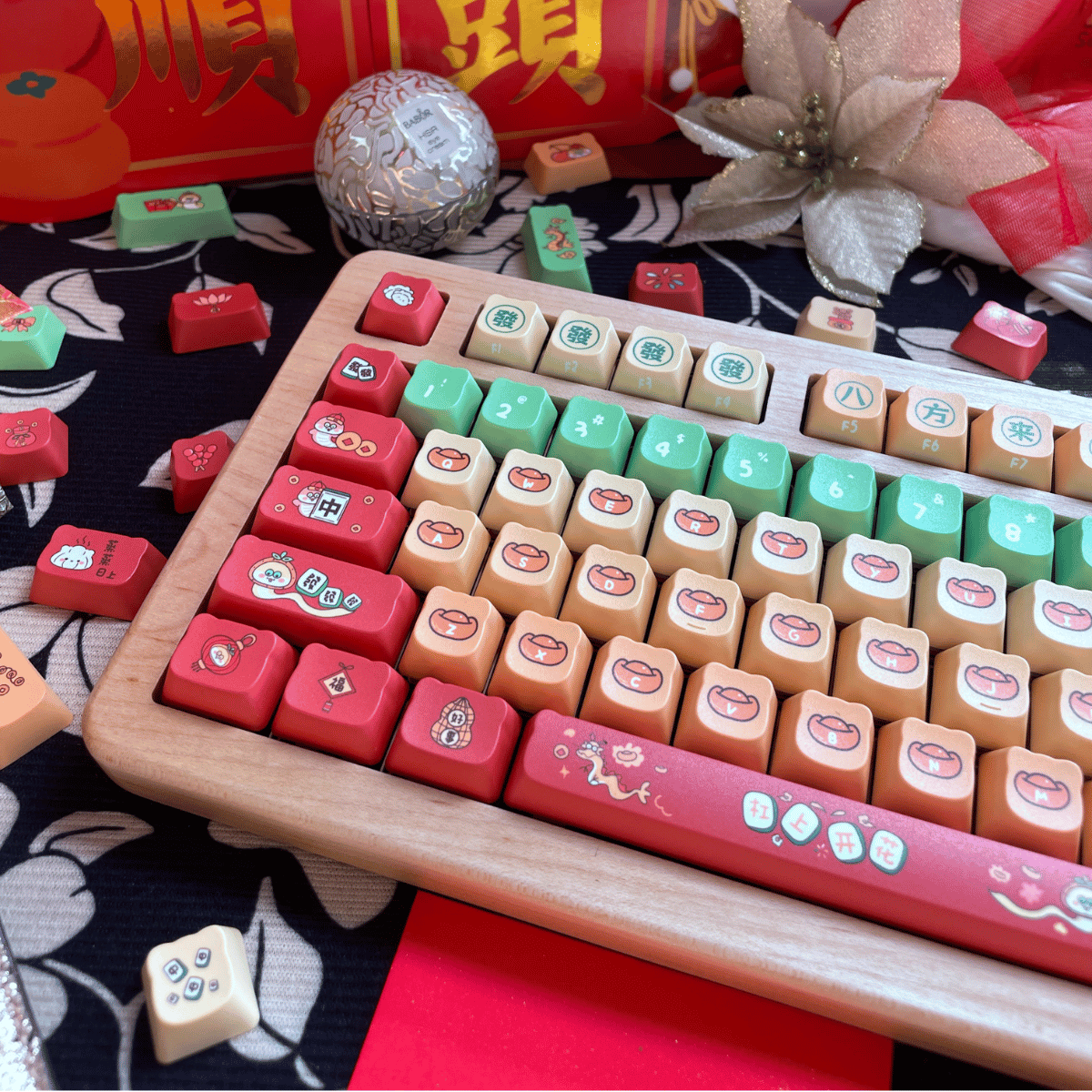 Keycap NDN Lucky Snake PBT Dye-sub PDA Profile