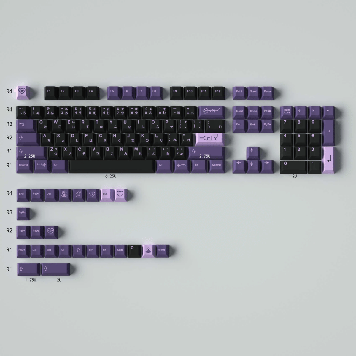 Keycap CMK PBT First Love PBT Dye-sub Cherry Profile