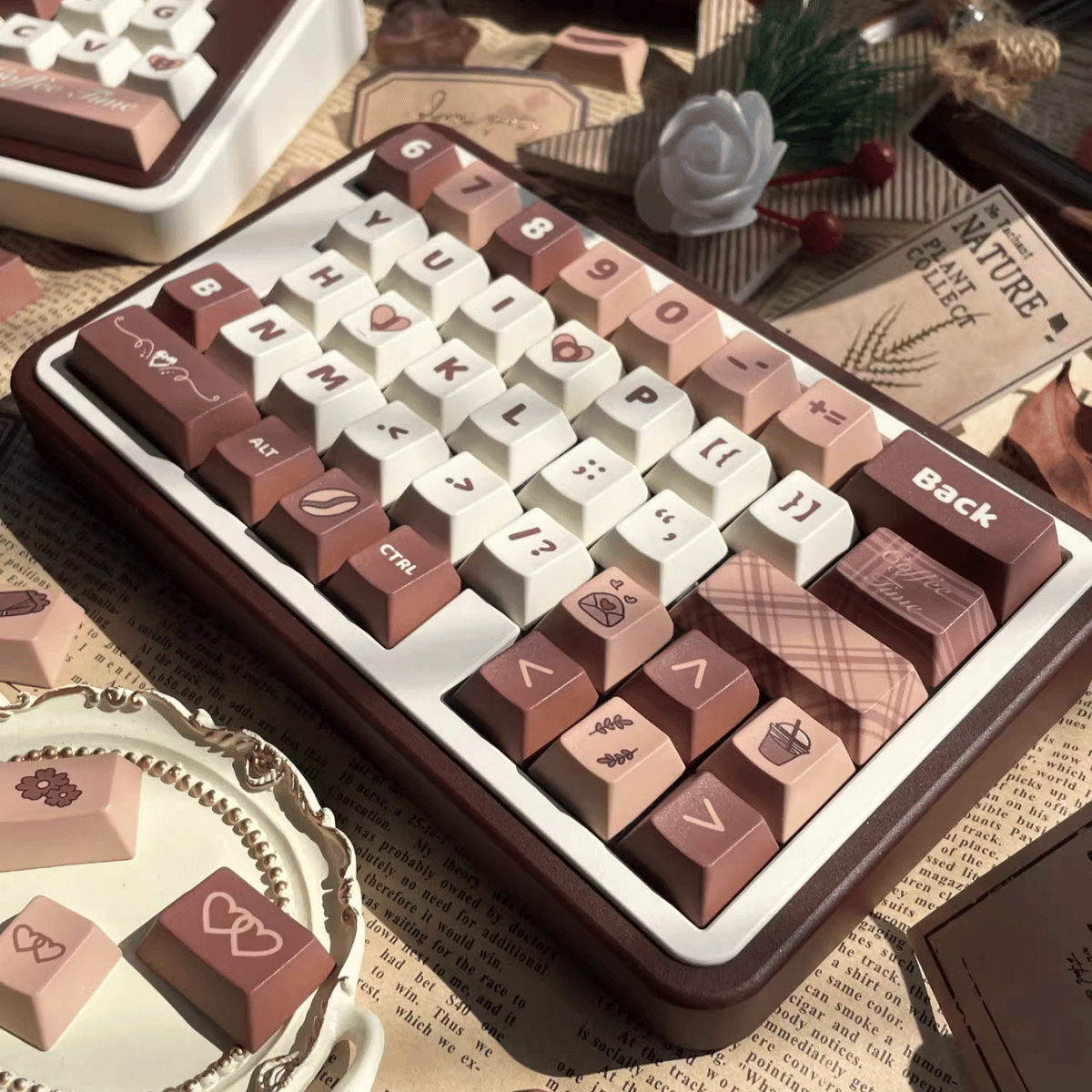 Keycap Caramel Macchiato PBT Dye-sub Cherry Profile
