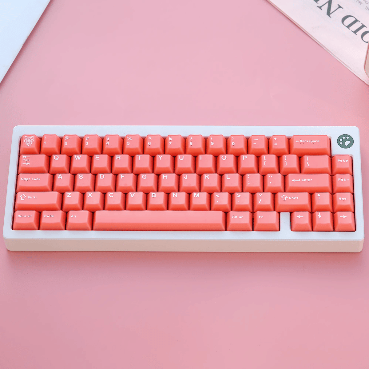 Keycap Aifei Semi-transparent Orange Red ABS Double-shot Cherry Profile
