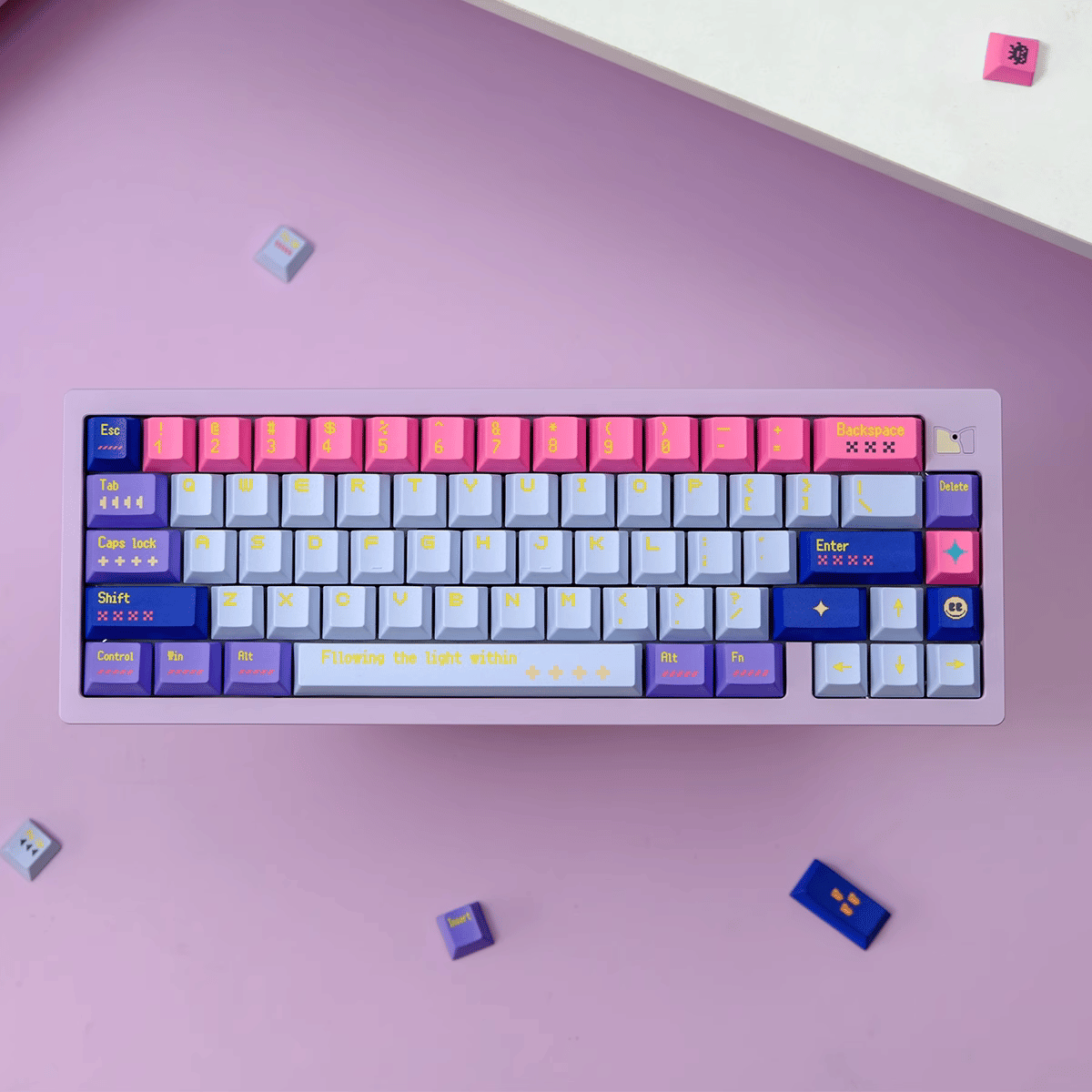 Keycap Pixel Girl PBT Dye-sub Cherry Profile