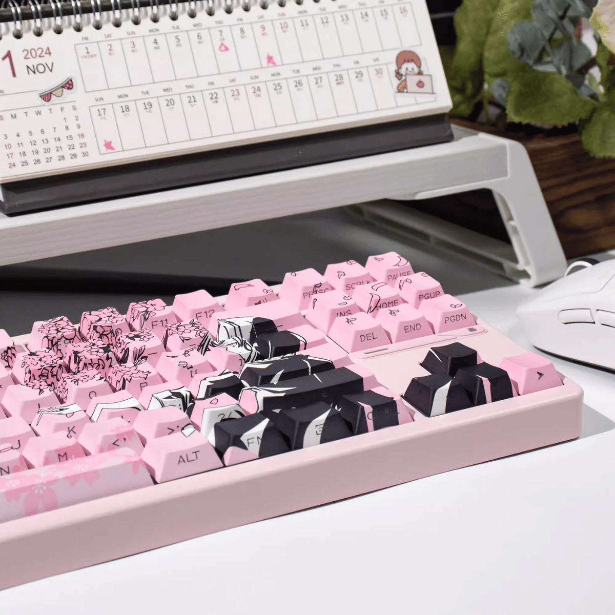 Keycap CMK Makima Sakura PBT Dye-sub Cherry Profile