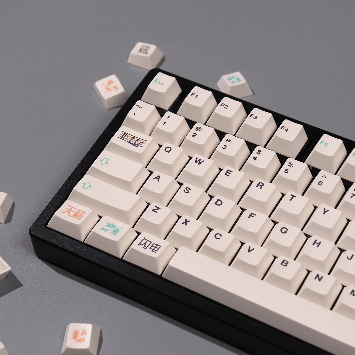 Keycap CMK PBT Unicorn Music PBT Dye-sub Cherry Profile