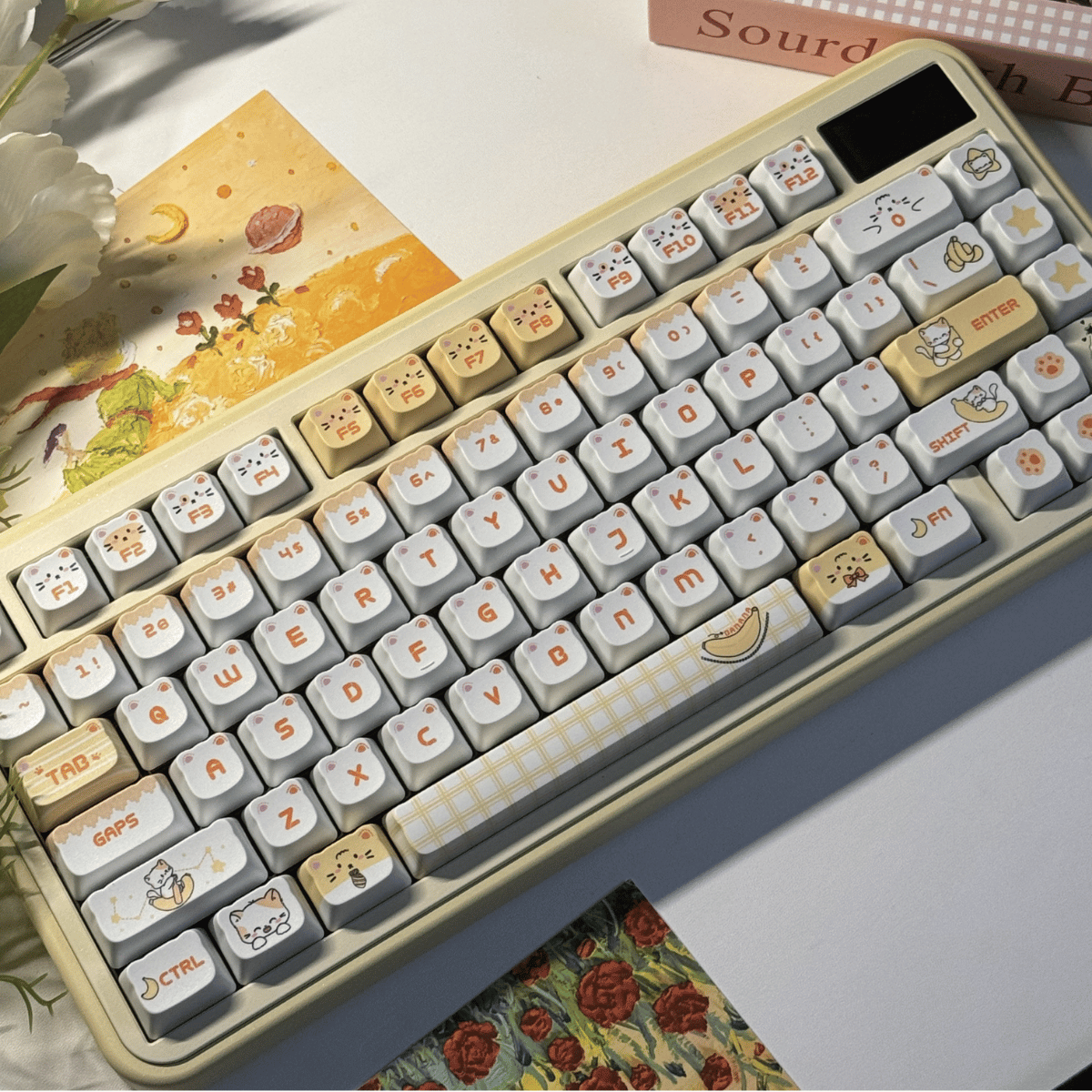 Keycap NDN Banana Cat PBT Dye-sub PDA Profile