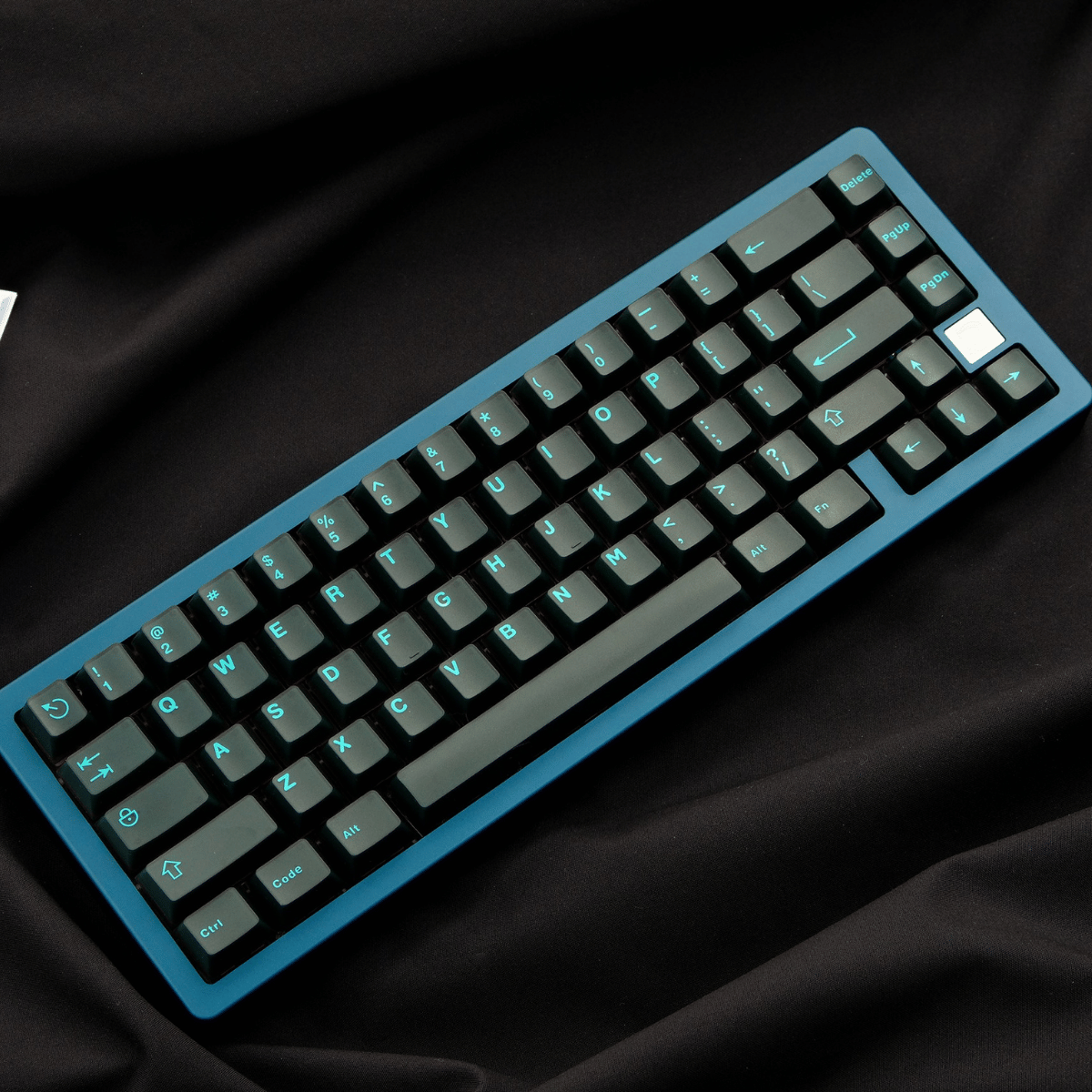Keycap Aifei ABS Semi-transparent Blue Cyan ABS Double-shot Cherry Profile