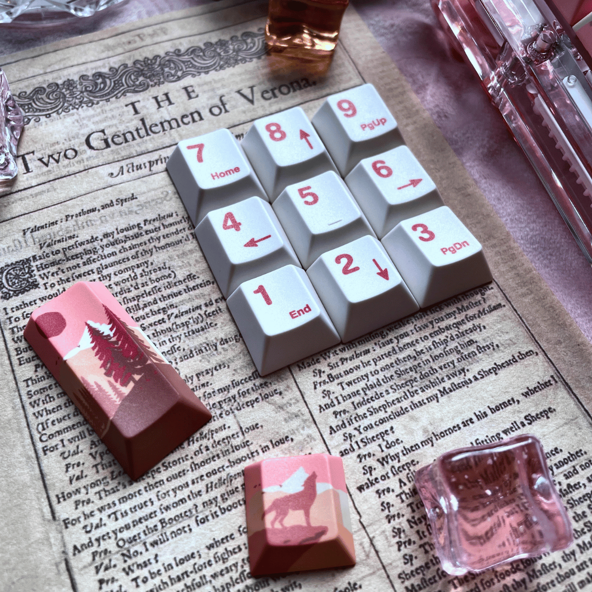 Keycap NDN Twilight Wilderness PBT Dye-sub Cherry  Profile
