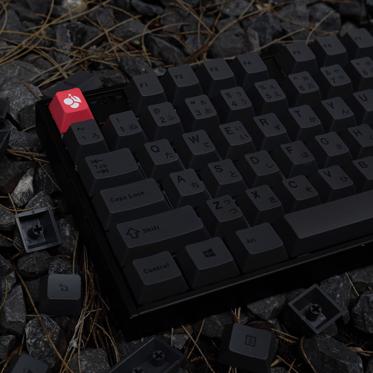 Keycap CMK PBT Black On Gray