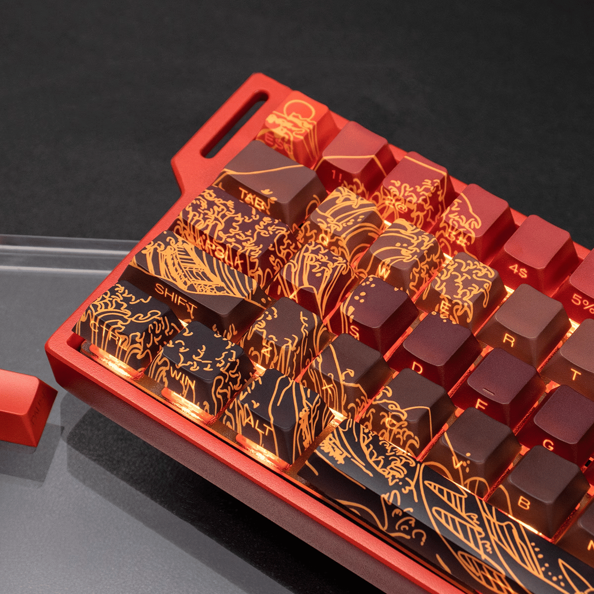 Keycap CMK Wave of Kanagawa PBT Dye-sub Cherry Profile