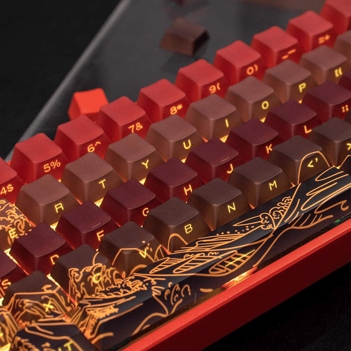 Keycap CMK Wave of Kanagawa PBT Dye-sub Cherry Profile