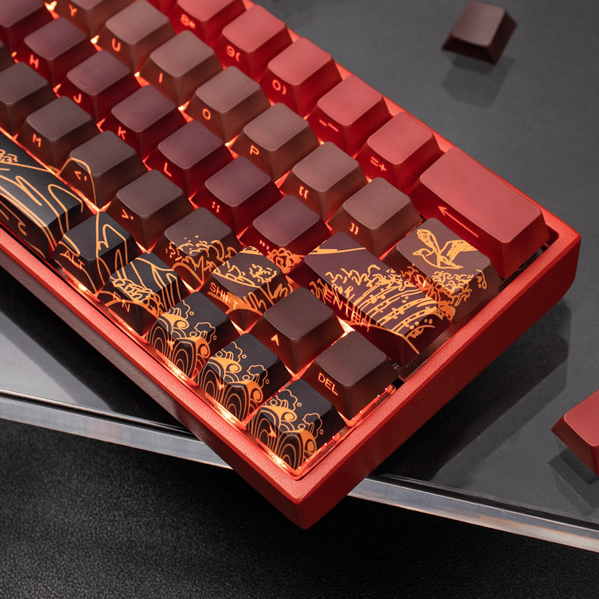 Keycap CMK Wave of Kanagawa PBT Dye-sub Cherry Profile