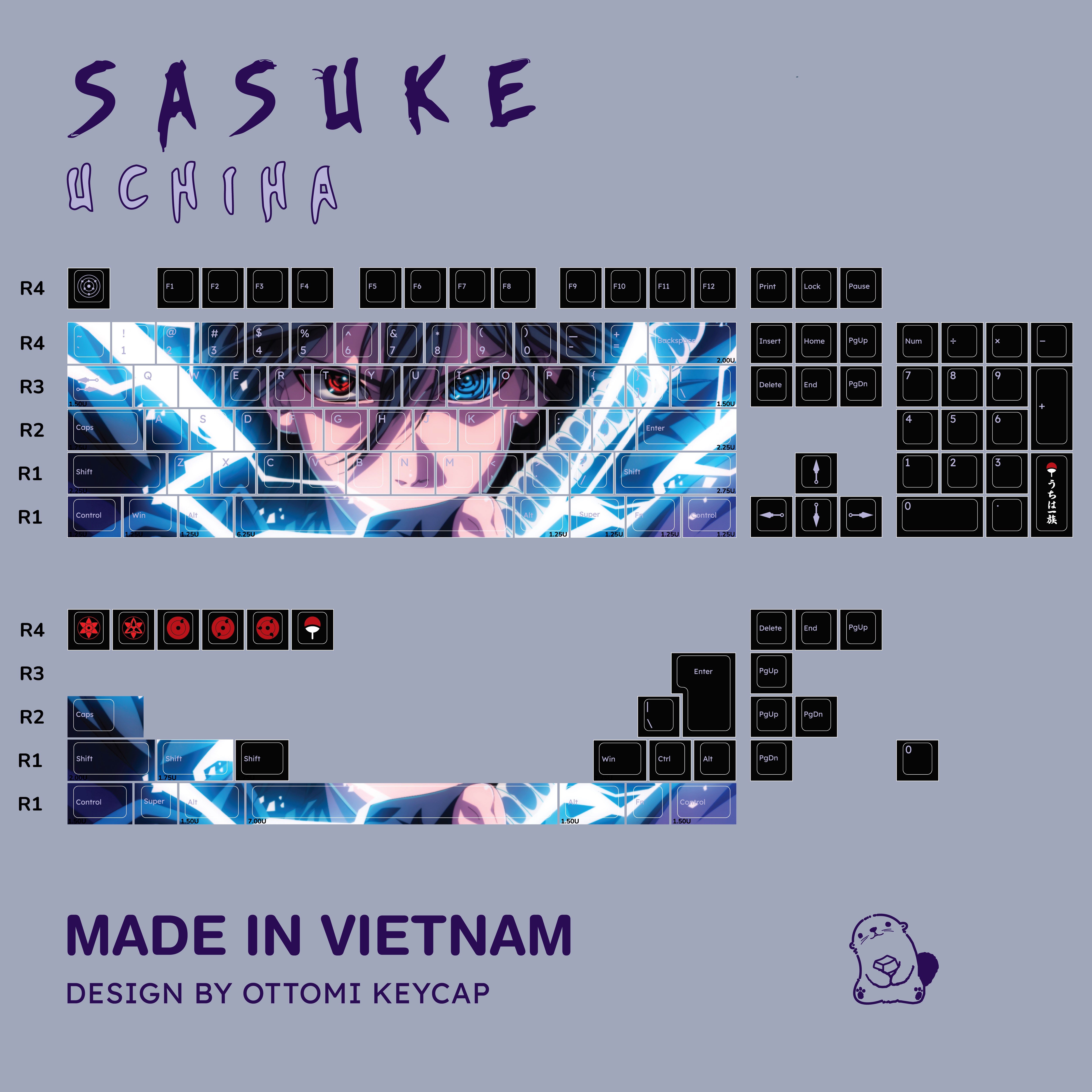 Uchiha Sakuke Keycap Set