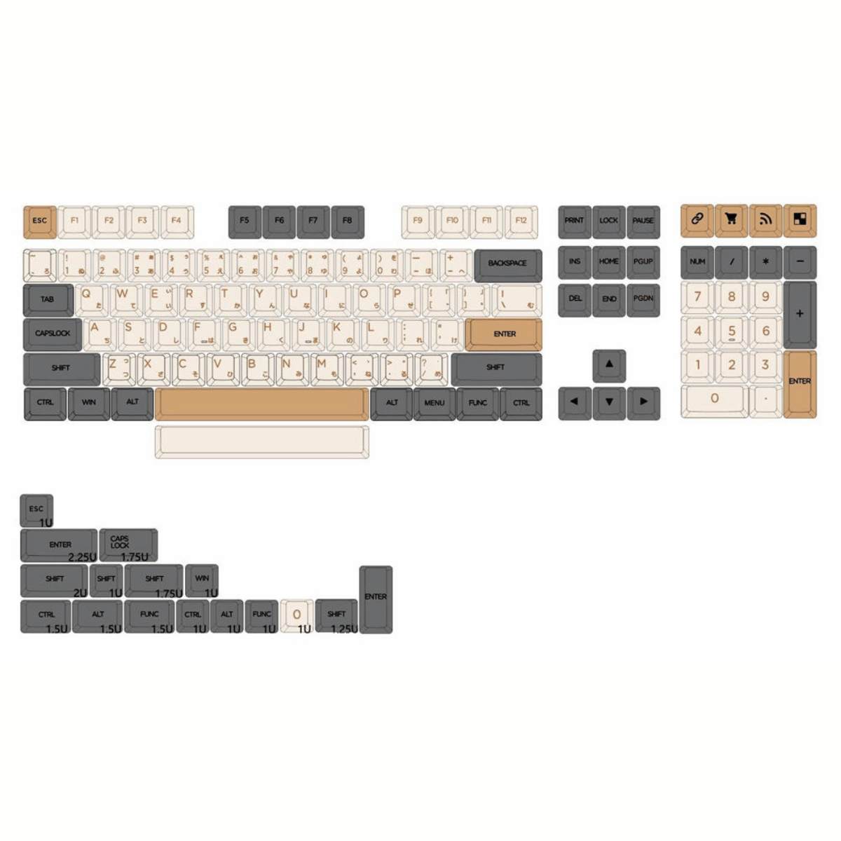 Keycap XDA PBT Shimmer