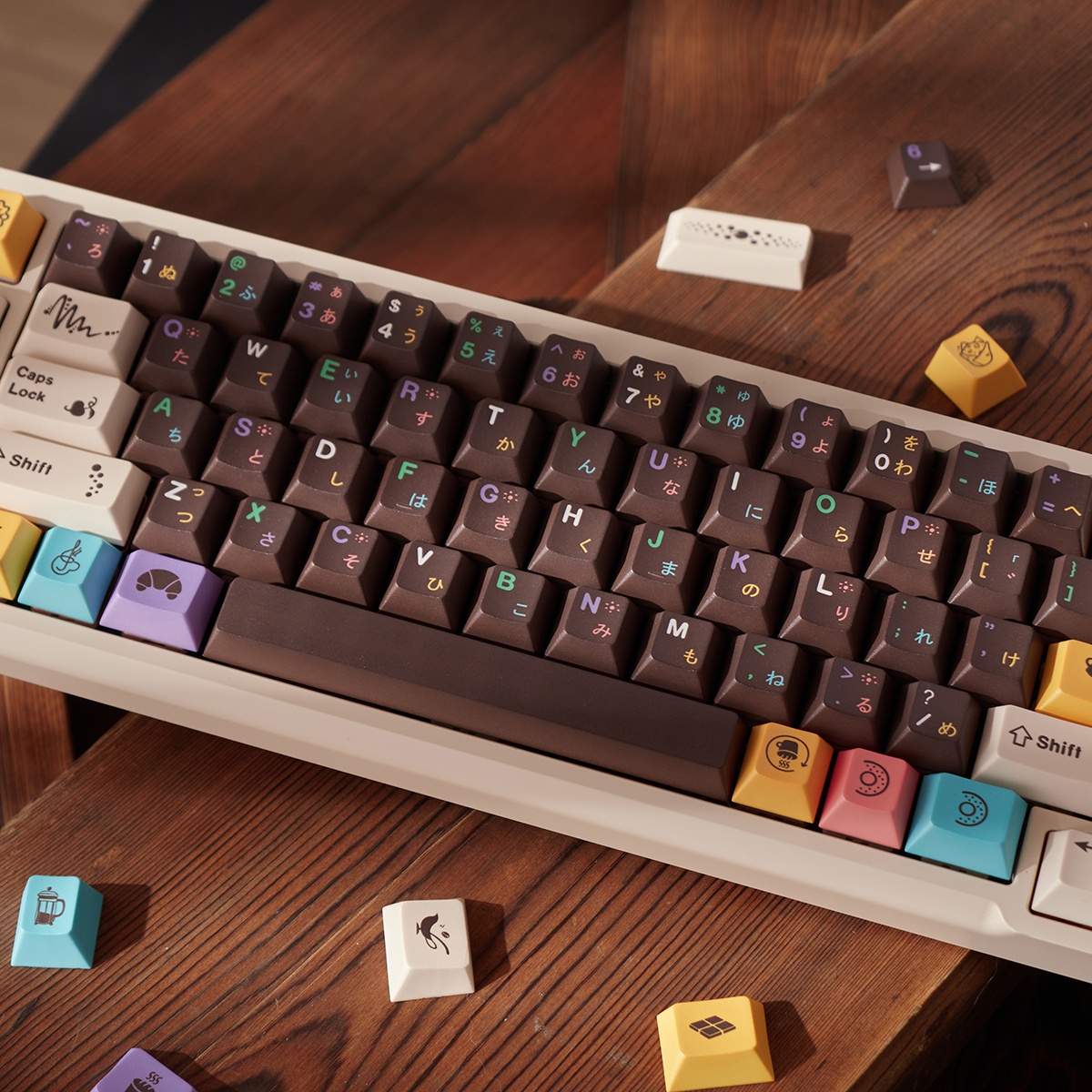 Keycap CMK PBT Afternoon Tea PBT Dye-sub Cherry Profile