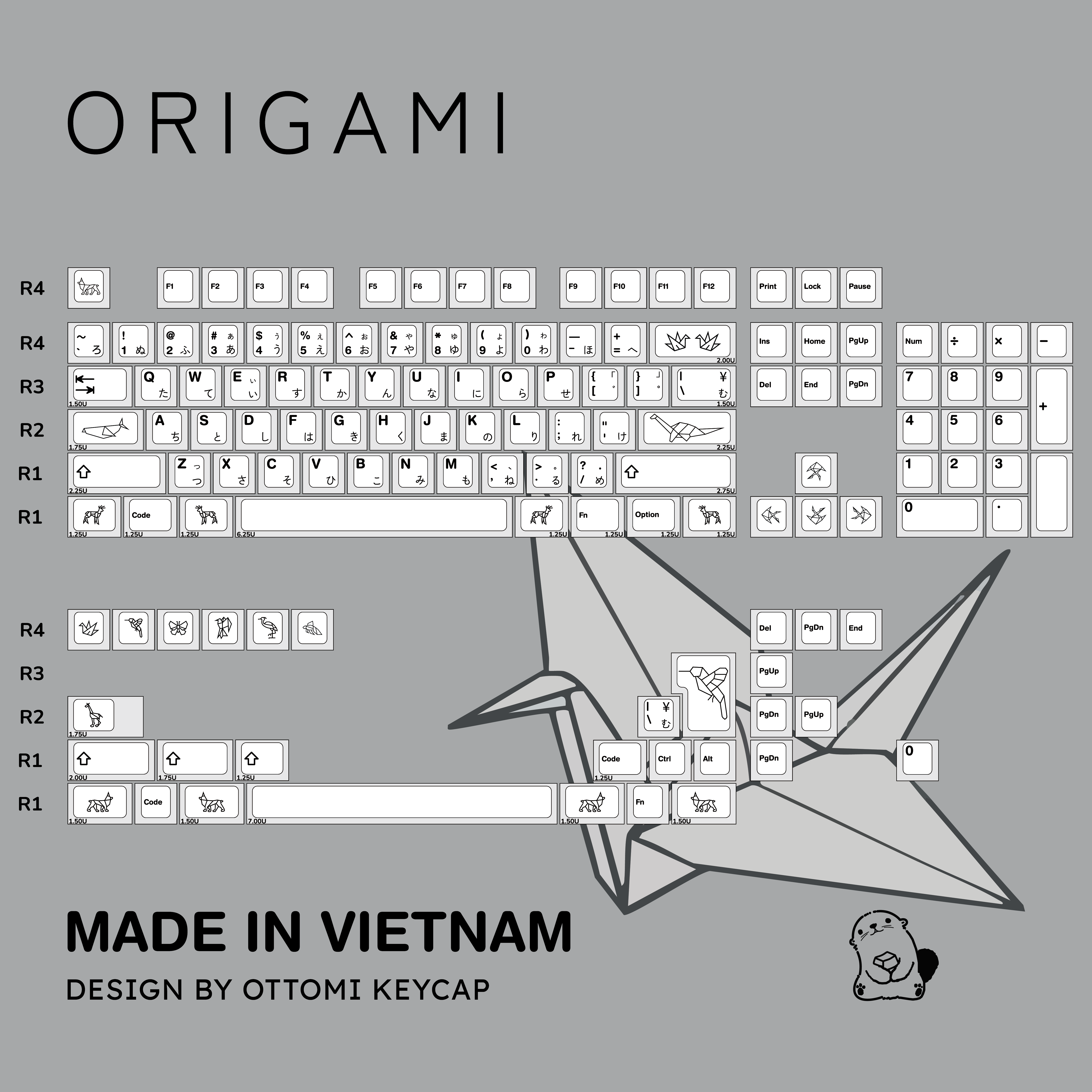 Origami Keycap Set