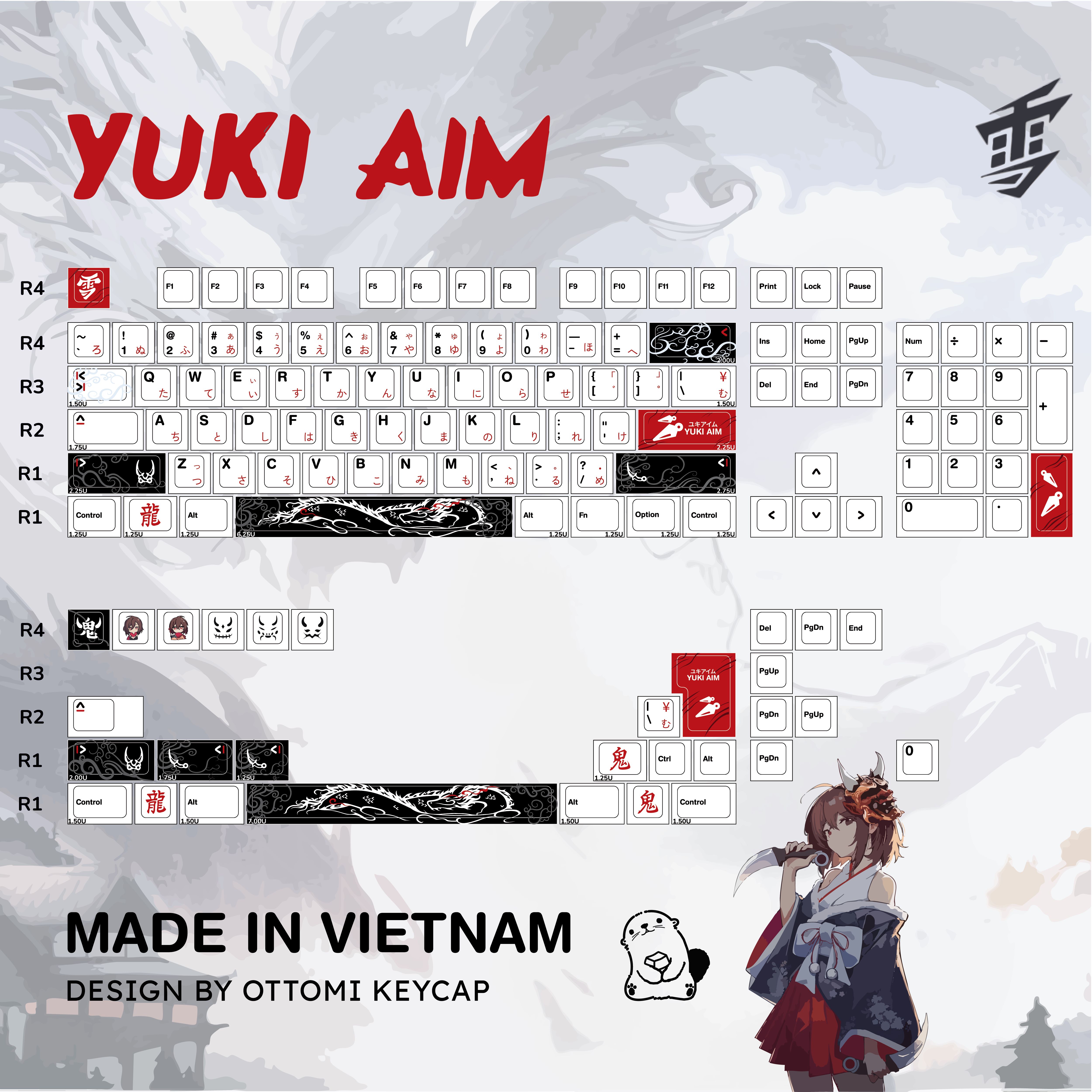 Yuki Aim V2 Keycap Set