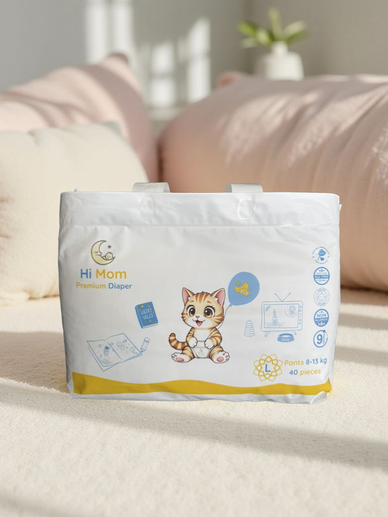 Bỉm quần Hi Mom Size L đai đệm mây