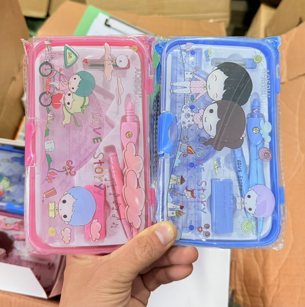 Compa Bộ Dạng Chì Bấm AOSDO 8007 (12 Bộ/ Hộp; 18 Hộp/ Thùng)