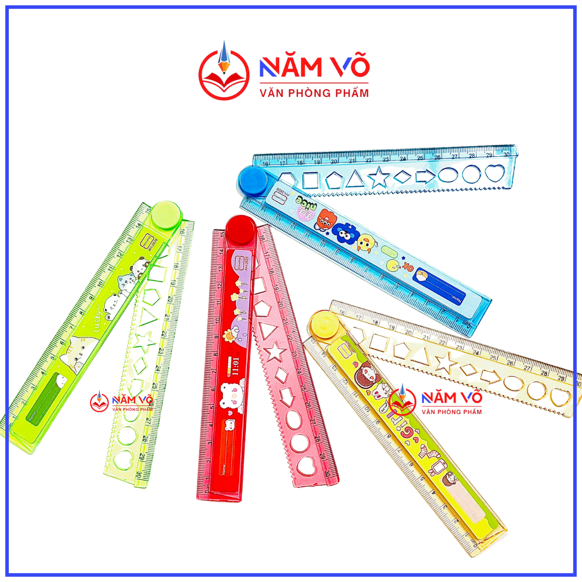 . Thước Gấp 30cm AH-2628 (40 Cây/Lon; 32 Lon/ Thùng)