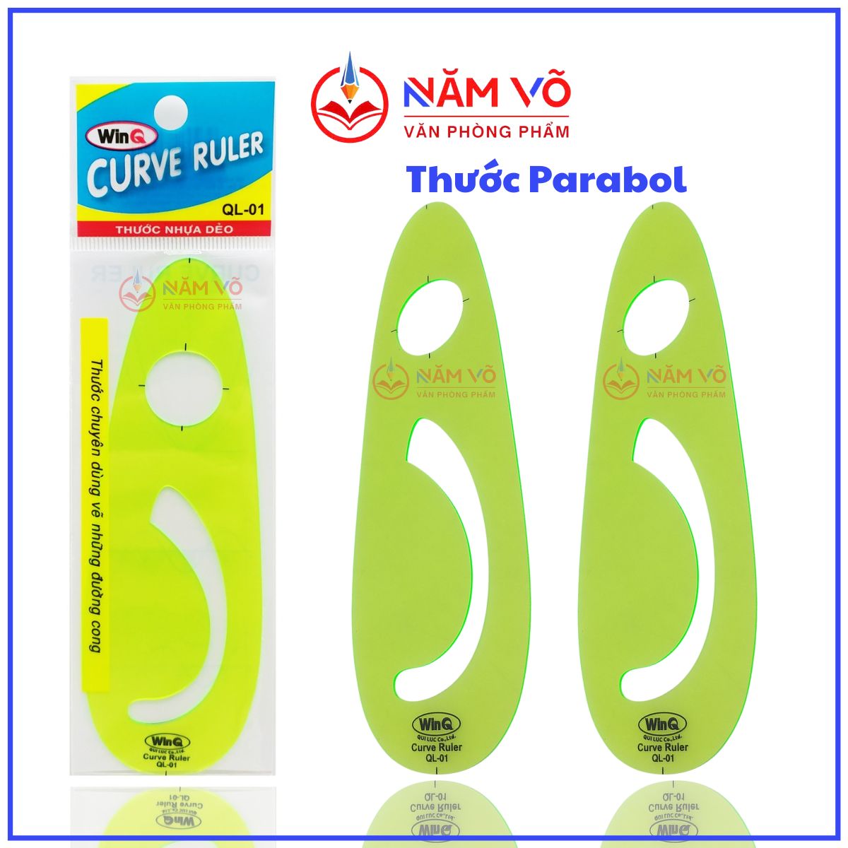 Win Q Thước Dẻo ParaBol QL01 (1 Cây/Bao; 50 Cây/Hộp; 50 Hộp/ Thùng)