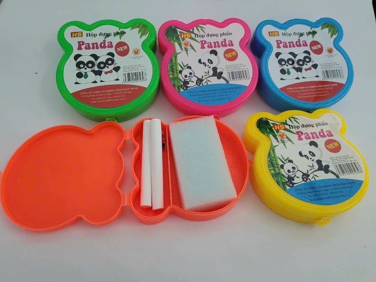 HS Hộp đựng phấn (Hình Bướm, Panda, Xe, Hello Kitty, Cá, Doremon) (10 hộp/ Lốc)