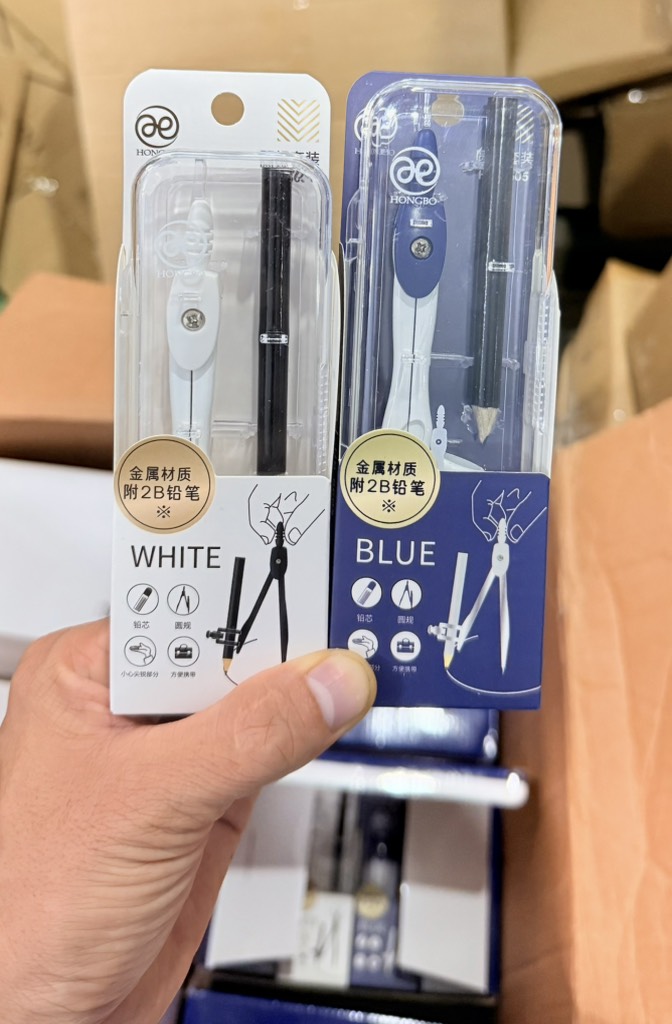 Compa Bút Chì Gỗ 6605 (20 Cái/ Hộp; 18 Hộp/ Thùng)