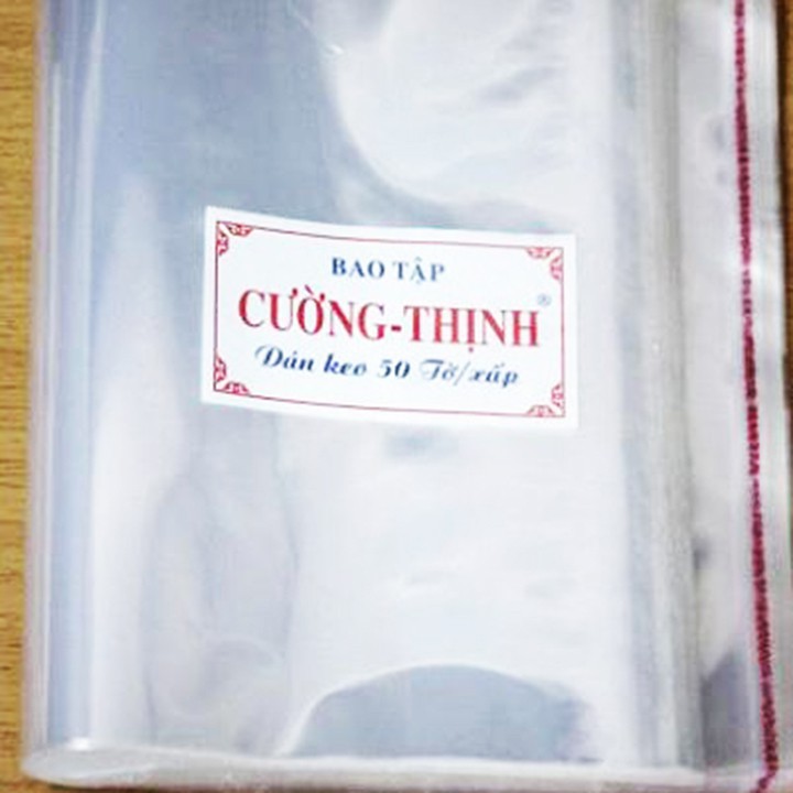 Bìa BAO TẬP Kiếng Trong Có Nai DÀY (10 Tờ/Cuộn; 100 Tờ/Xấp)