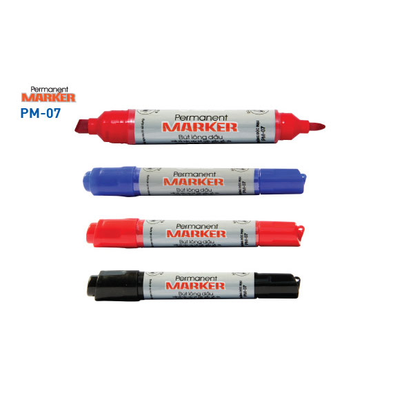 TL - Bút Lông Dầu Lớn PM07 (Xanh, Đỏ, Đen) (10 Cây/Hộp)