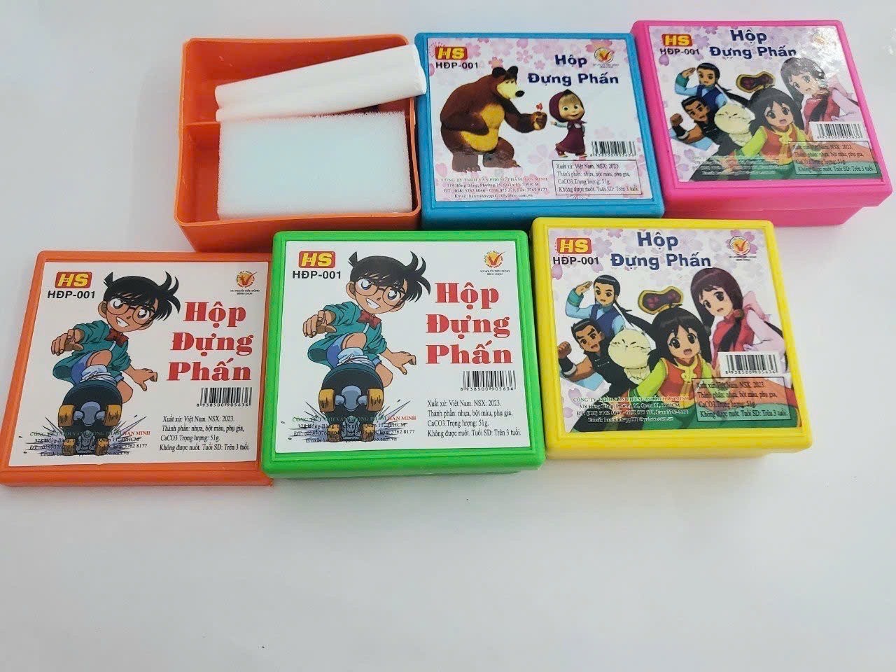 HS Hộp đựng phấn vuông HĐP-001 (10 Hộp/Lốc)