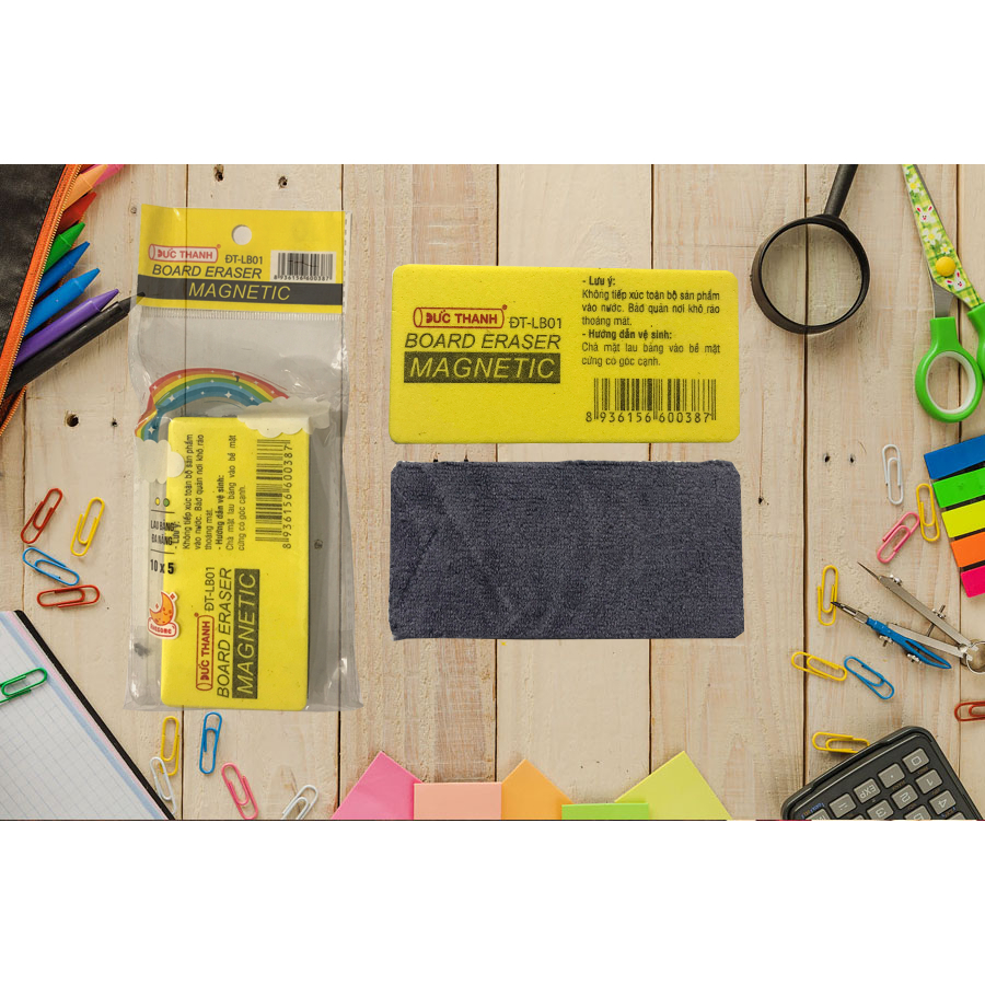 Đồ Lau Bảng Bút Lông và Phấn Có Nam Châm Đức Thanh LB01 (20 Cái/ Hộp; 480 Cái/ Thùng)