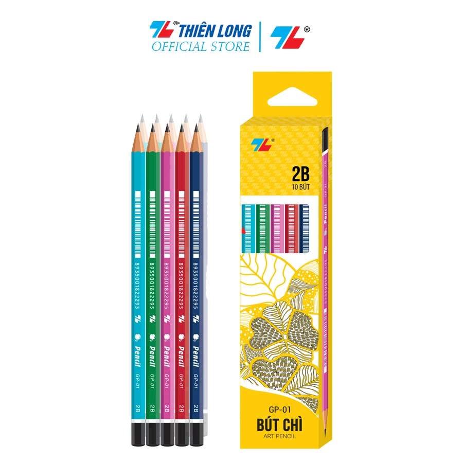 TL - Bút Chì Gỗ 2B GP01 (10 Cây/Hộp)