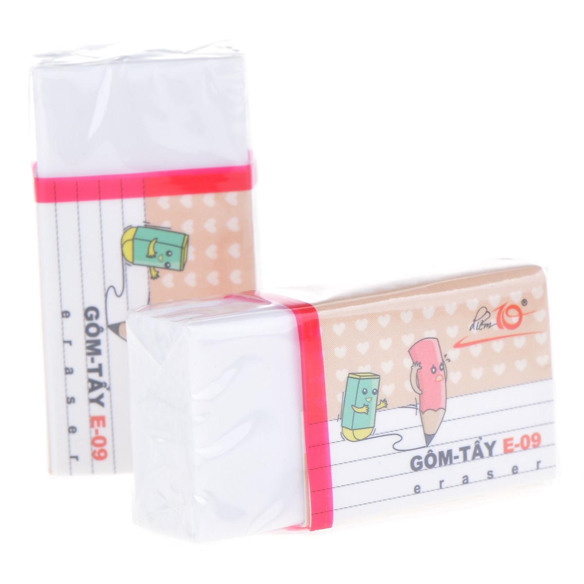 TL - Gôm Trắng Nhỏ E09 (30 Cục/Hộp)