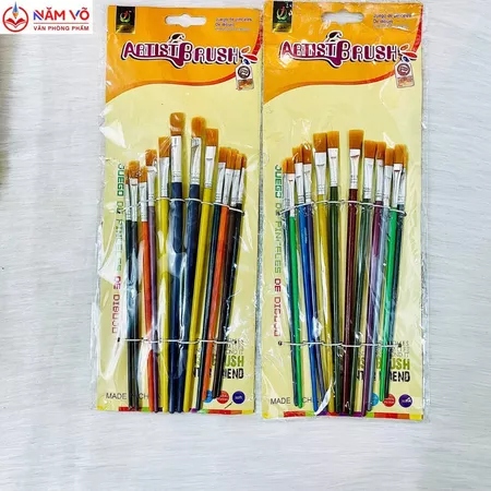 Cọ 12 Cây Nhọn và Dẹp 203 (12 Cây/Vĩ; 500 Vĩ/Thùng)