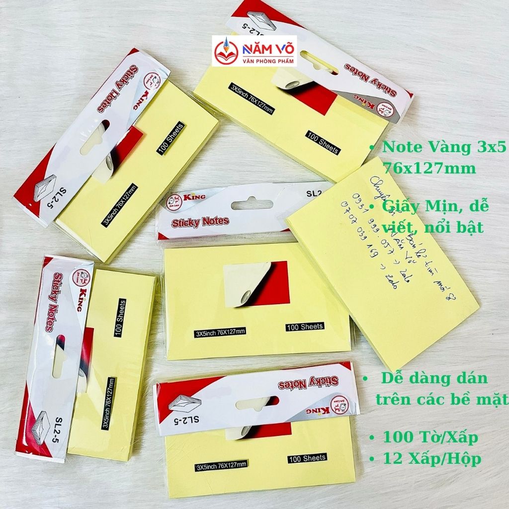Giấy Note Vàng Xing Li; King