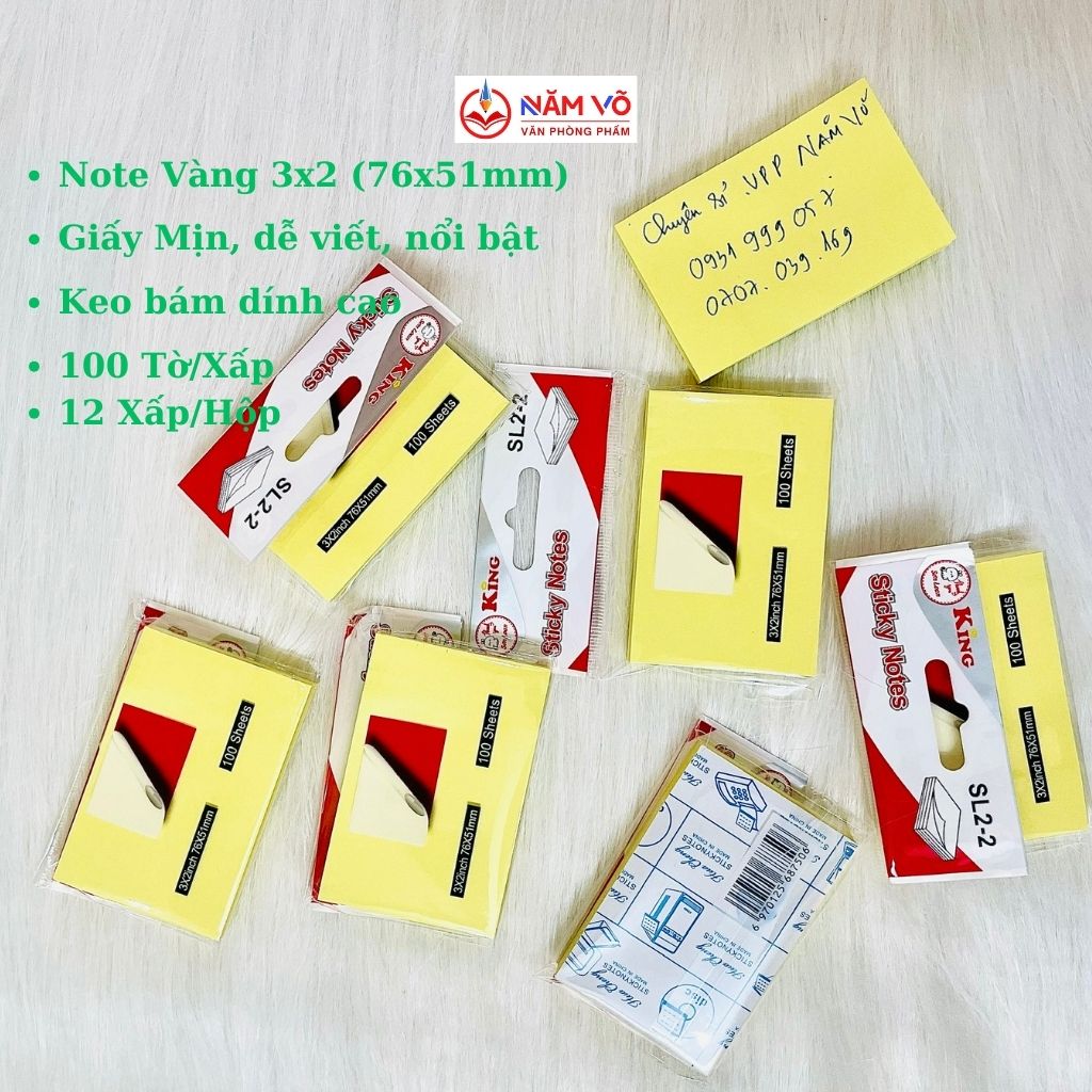 Giấy Note Vàng Xing Li; King