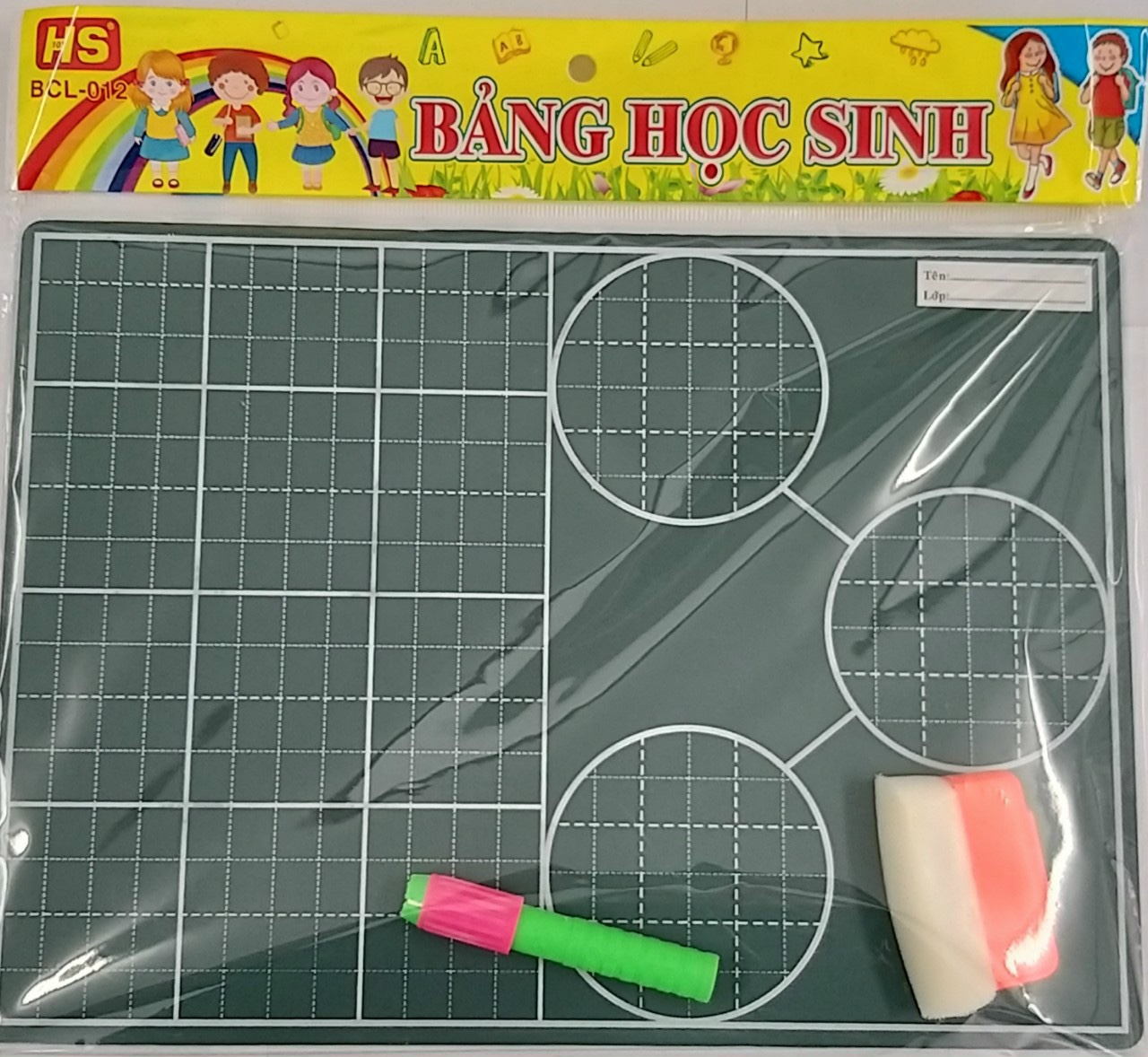 HS Bảng tách gộp học sinh A4 xanh (Viết phấn) BCL-012 (30,5x22)