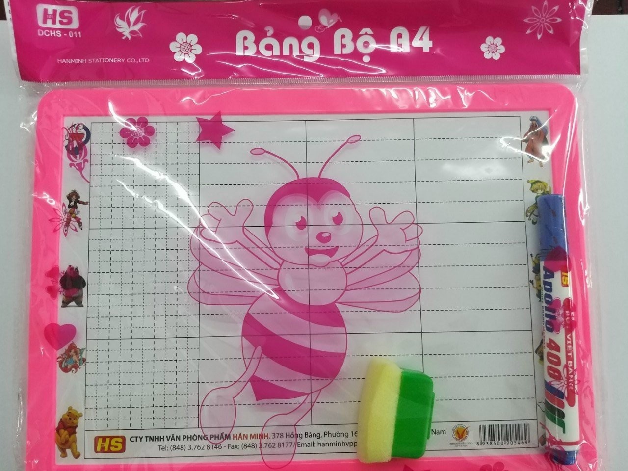 HS Bảng Bộ A4 2 mặt (Kèm Viết + đồ bôi) DCHS-011