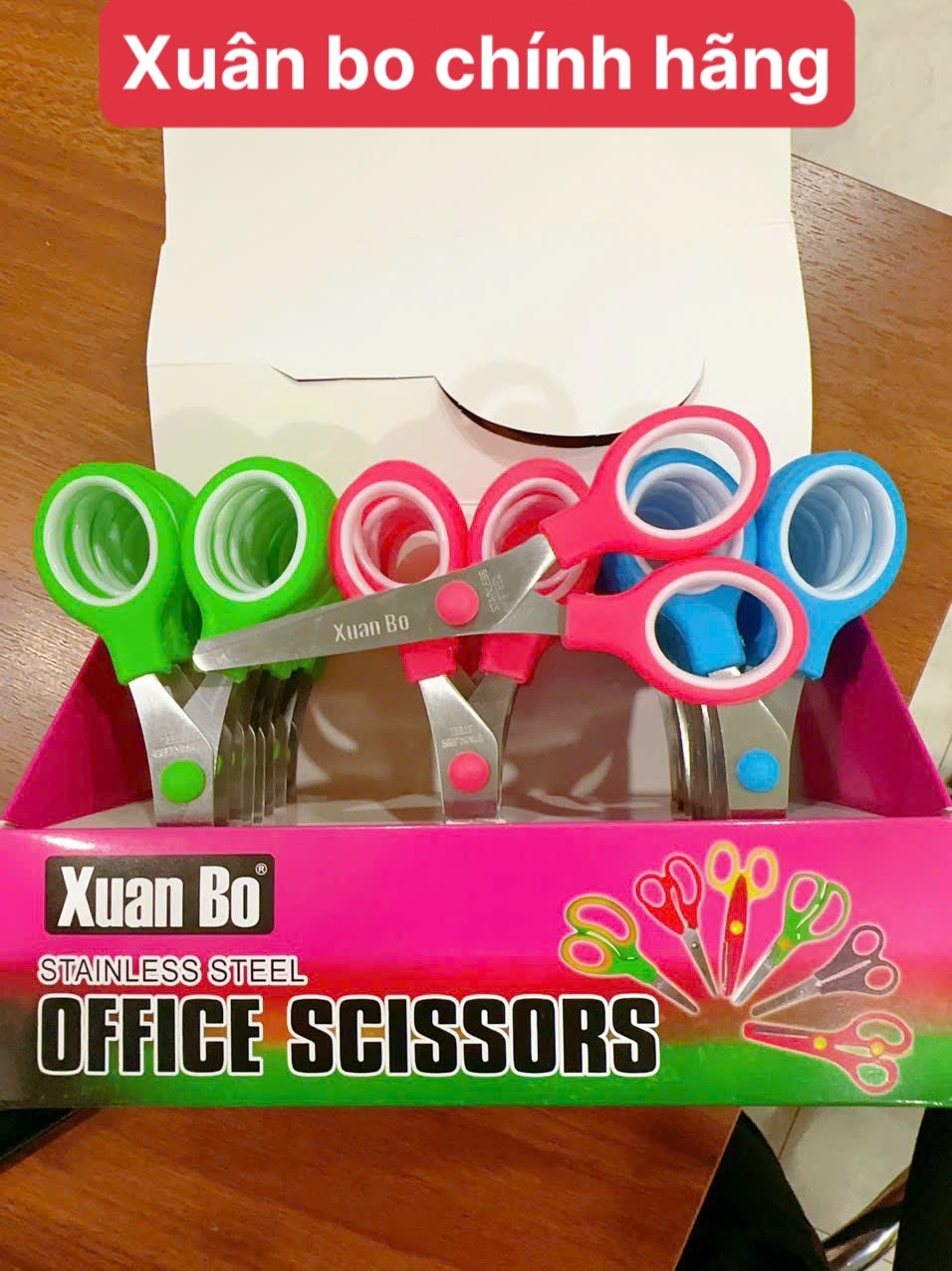 . Kéo Xuân Bo KHÔNG NẮP CHÍNH HÃNG (24 Cây/Hộp; 30 Hộp/Thùng))