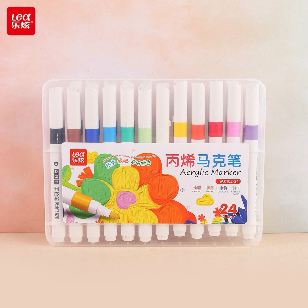 Bút Lông Màu ACRYLIC LEX 102 (THÂN TRÒN, NGÒI TÙ)