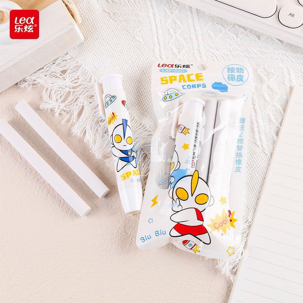 Gôm Bấm Bịch (1 Cây kèm 2 ruột) (24 Bịch/ Lốc; 18 Lốc/ Thùng; 432 Bịch/ Thùng)