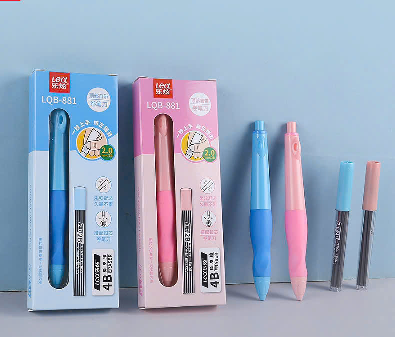 Sét Hộp Bút Chì Định Vị Cá Heo 2.0mm Lex 881 + Ruột Chì + Gôm (30 Sét/ Hộp; 720 Sét/ Thùng; 24 Hộp/ Thùng)