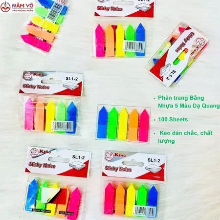 NOTE Phân Trang Mũi Tên 5 Màu (48 Xấp/ Hộp; 60 Hộp/Thùng)