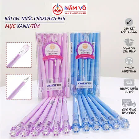 Bút Kim Cương Tròn Chosch CS956 (12 Cây/Hộp; 12 Hộp/Lốc; 12 Lốc/Thùng)